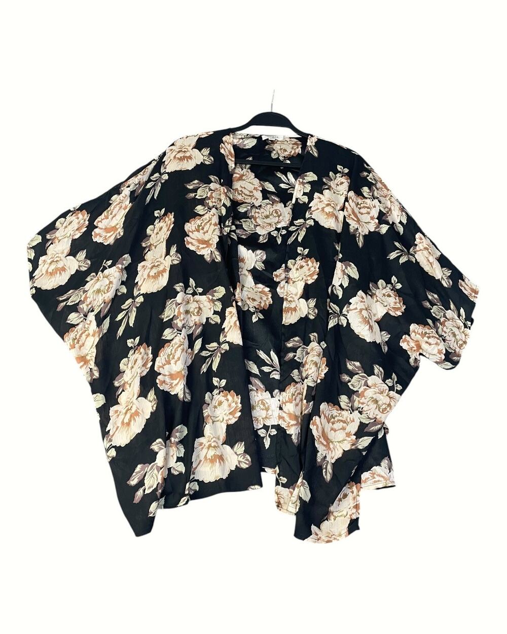 Umgee Women’s Small/Medium Dark Romantic Moody Floral Kimono
